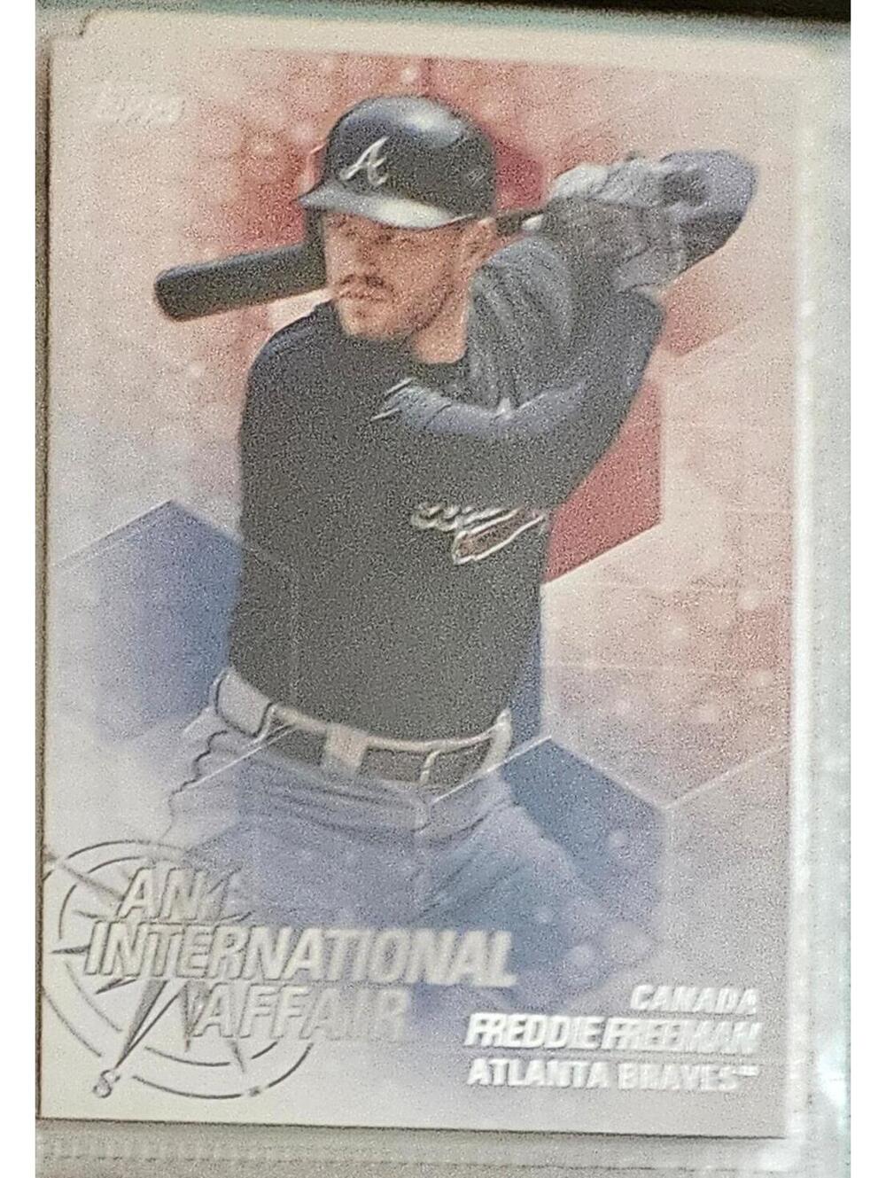 2018 Topps Update #IA-FF Freddie Freeman - An International Affair insert